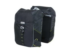 Basil Miles MIK - Dubbel Cykelväska För Rygg - 34 Liter - Svart