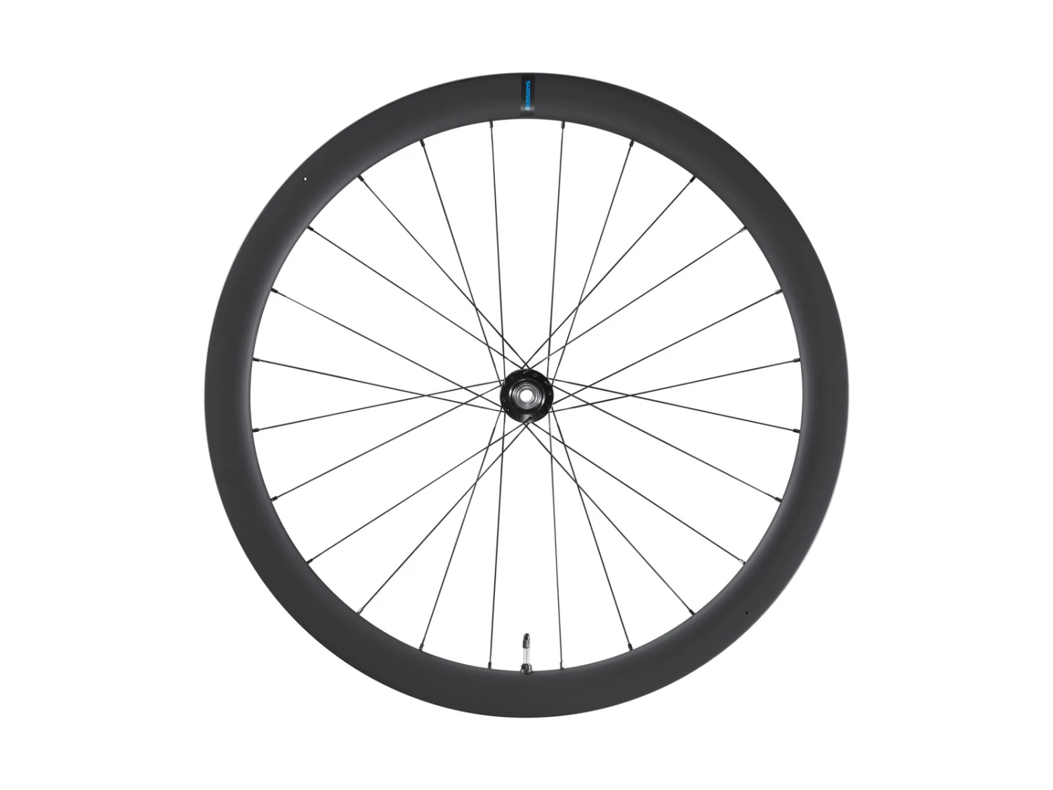 Shimano 105 Di2 C46 - Framhjul 700c - Slanglös - Skiva - E-Thru 1 Shimano 105 Di2 C46 - Framhjul 700c - Slanglös - Skiva - E-Thru