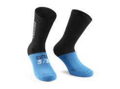 Assos Ultraz EVO - Cykelstrumpor - Vinter - Svart/blå