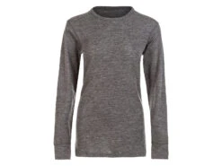 Whistler Melroy - Merinoullblus - Långa ärmar - Dam - Grå/svart