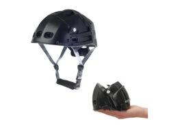 Overade Plixi Fit - Vikbar Cykelhjälm - Svart