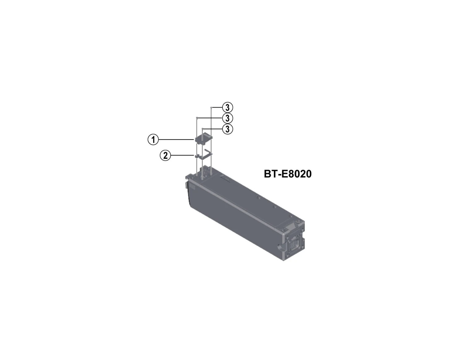Shimano Steps - CG Lock Vid Batteriport - BT-E8020 1 Shimano Steps - CG Lock Vid Batteriport - BT-E8020